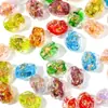 Hanyuyuan Polvo de Lámina de Vidrio de Forma Irregular de Colores Cuentas Sueltas Accesorios DIY Artesanías de Cuentas Accesorios para Joyería Cuentas de Vidrio