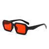 Gafas de sol coloridas para chicas dulces, estilo europeo y americano, color caramelo, moda de nicho, color morado, gafas personalizadas de sentido avanzado, gafas de sol con estampado de leopardo.