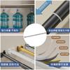 Barra Retráctil de Acero Inoxidable para Secar Ropa con Base Abierta, Adecuada para Colgar Ropa, Barra para Cortina de Ducha y Secar Edredones