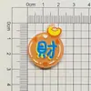 Novo Acrílico Divertido Texto Ano Novo Auspicioso Pequeno Personagem Acessórios DIY Grampo de Cabelo Infantil Corda de Cabelo Broche Vapor