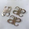 Broche Família D Totalmente Cravejado Letra Simples Broche de Strass Moda Vestido Versátil Pin Dijia Ins Acessórios de Moda Personalizado