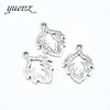 YuenZ Explosiones Europeas y Americanas Aleación Hojas Huecas Accesorios para Joyería Hecha a Mano DIY Colgante 24 * 18MM Q374