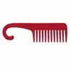 Peine Grande Curvo, Peine Masajeador Grande de Plástico con Dientes Anchos, Se Puede Colgar, para Uso en Casa y Salón, Desenredante, Masaje y Cuidado del Cabello