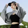 Estilo Nuevo de Verano Chal con Protección Solar Ropa Integrada con Protección Solar Ropa de Protección Solar Transpirable Holgada para Jugar al Aire Libre Sombrilla Anti-UV