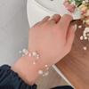 Nova Moda Estética Colar Curto de Pérola Multicamadas Personalizado Simples Nicho Pulseira de Fio de Pesca Transparente Feminino 705X