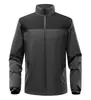 Nueva moda casual de otoño e invierno color algodón del norte bloques de color cuello alto grueso chaqueta de grupo estampada para deportes al aire libre