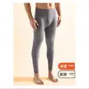 Pantalones Térmicos Sin Costuras para Hombre, Pantalones Capa Base Cálidos de Cintura Media, Forro Polar de Alta Elasticidad Ajustados a Prueba de Frío Venta al por Mayor