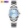 SKmei hermoso tiempo exquisito engaste de pedrería creativo casual reloj de mujer nicho trémolo reloj de cuarzo impermeable para mujer