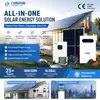 Gerador Solar Sistema de Armazenamento de Energia Off-Grid para Uso Doméstico, Conjunto Completo para Projeto de Villa 220V, Sistema Off-Grid Completo