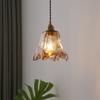 Lámpara de araña de cristal vintage nórdica LED personalizada, creativa, para restaurante, bar, de un solo cabezal, pequeña, iluminación decorativa combinada