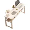 Escritorio para estudiantes, aprendizaje moderno, doble, para el hogar, mesa de alquiler, mesa sencilla, escritorio de computadora, mesa larga de pared estrecha