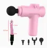 Pistola de massagem fascial multifuncional Massageador elétrico para relaxamento muscular feminino Cabeça de massagem de silicone Equipamento de fitness Bastão de massagem