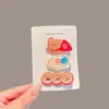 Pinza para el pelo de niña no lastima pinza lateral para la niña linda pinza para flequillo de niña de Corea del Sur pinza para cabello suelto oso de dibujos animados tocado