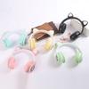 Fone de Ouvido Bluetooth Sem Fio com Graves Pesados Fone de Ouvido Colorido com Orelhas de Gato Fone de Ouvido para Jogos Fone de Ouvido para Música Mz39M