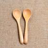 Suministro comercio exterior cuchara de madera para niños cuchara de madera pequeña vajilla para niños cuchara de madera mayoreo