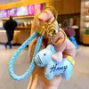 Chaveiro de Pônei Coração de Couro Fofo Pingente Criativo de Bolsa para Estudante Pingente para Capa de Celular Pequeno Presente para Casal