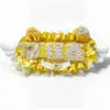 Nombre de la etiqueta de soporte de fábrica de origen producto terminado DIY reflectante tela no tejida bolso creativo charm decoración colgante para concierto de celebridades
