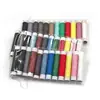 Linha de costura 12 cores feita à mão, linha de costura doméstica para reparos, carretéis pequenos para DIY, linha de poliéster, conjunto de agulha e linha, linha de costura portátil