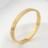 Pulseira transfronteiriça nova de aço titânio criativa simples corrosão JESUS padrão grade fivela pulseira de casal decoração de aço inoxidável
