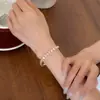 Moda Primavera y Verano Lujo Ligero Pulsera de Diamante Circonita Super Brillante Exquisita Elegante Personalizada Nicho Pulsera Versátil para Mujeres
