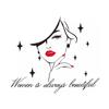 Red Lip Girl Inglês Carta Slogan Adesivo de Parede Preto e Branco Simples Sala de Estar Quarto Fundo Decoração de Parede Adesivo Autoadesivo