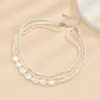 El Collar de Perlas Sencillo y Elegante Más Vendido de Temu, Gargantilla de Perlas Barrocas Hecha a Mano con Cuentas para Mujer, Venta al por Mayor