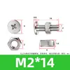 Tornillo y Tuerca Combinación de Dos Piezas para Máquina de Mascarillas y Luminarias, Acero Inoxidable 304 Tornillo y Tuerca
