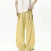 Pantalones Cargo Casuales Sueltos con Caída Dopamina para Hombre Tendencia Nuevo Diseño Versátil Cintura Elástica Patchwork Pantalones Largos