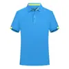 Camisa polo impressão logo ferramenta lapela po impressão roupas de trabalho femininas secagem rápida po conjunto figura seda gelo roupas de trabalho masculinas Po
