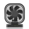 Ventilador USB Pequeño con Batería Reemplazable, Ventilador de Escritorio para Dormitorio de Estudiante, Ventilador Portátil con Temporizador, Batería Desmontable y de Larga Duración