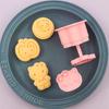 Molde para Galletas de Pastel de Luna Hello Kitty Forma de Corazón Molde de Galletas de Dibujos Animados 3D Pastel de Luna Realista Impreso DIY