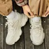 Sapatos Casuais Esportivos Masculinos de Malha Respirável Verão Novo Estilo Moda Versátil Sapatos de Solado Plano Versátil Tendência Sapatos de Pai