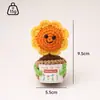 Plantas Engraçadas Transfronteiriças Transfronteiriças Energia Positiva Plantas em Vasos Boneca de Amor Crochê de Lã Feita à Mão Enfeites