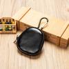 Monedero retro de cuero pequeño y lindo, multifuncional, bolsa para audífonos, mini cartera con cremallera al por mayor