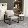 Sillón nórdico individual, sofá perezoso, italiano, ligero, de lujo, de hierro, sencillo, para ocio, pequeño, para sala de estar, sillón tigre