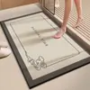 Tapete de chão vaso sanitário terra de diatomáceas banheiro ins pés secos antiderrapante banheiro vaso sanitário absorção de água porta do vaso sanitário lama velocidade
