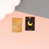 Accesorios para joyería DIY de tarot oscuro Colgante de collar con tarjeta de Sol Luna Estrella Colgante para llavero Brújula Calavera