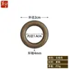 Tirador de anillo de cobre Antigüedad china Accesorios para muebles de cobre puro Anillo de cobre simple Tirador para cajón de botiquín chino Anillo sólido de bronce
