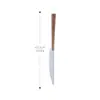 Cuchillo, Tenedor y Cuchara para Suministros de Hotel de Acero Inoxidable Vajilla Creativa Cuchara para Postre de Bistec Occidental Mango de Clip con Imitación de Madera Set Coreano