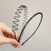 Faixa de Cabelo Grande Ondulada para Homens e Mulheres, Faixa de Cabelo Invisível para Lavar o Rosto para Mulheres, Grampo de Cabelo Artefato para Período de Transição de Cabelos Curtos, Faixa de Cabelo para Prender o Cabelo Masculino