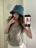 Top delgado con diseño de lazo en el pecho, capa base ajustada, estilo chica dulce y picante, camiseta de verano de manga corta con pequeñas mangas abullonadas, mangas cortas elegantes