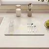 Simples para Casa, Bancada de Cozinha, Absorvente de Água, Antiderrapante, Fácil de Cuidar, Tapete Drenante de Lama Diatomácea, Tapete Isolante Anti-Queimadura, Dropshipping Transfronteiriço