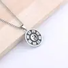 Colar Masculino Tendência Nacional Moda Versátil Retro Tai Chi Bagua Yin Yang Pingente Joias de Aço Inoxidável Corrente para Suéter Atacado