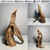 Ornamento de Paisaje de Madera para Acuario Tamaño Pequeño Puente de Arco de Madera de Tejo Morado Natural Tocones de Árboles Sudamericanos Plataforma para Tomar el Sol de Tortuga Escondite Pilar Hundido