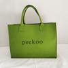 Bolsa Tote de Feltro Bolsa de Feltro com Letras Atacado Bolsa de Presente Estampada Bolsa Tote de Feltro de Grande Capacidade Personalização