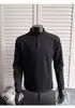 Venda Direta de Fábrica Moletom com Gola Henry Ombro Normal Masculino Outono Americano Desconstruído Patchwork Design Camiseta Manga Longa Camada Base