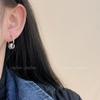 Pendientes de aro cepillado, nuevos pendientes de personalidad con diseño femenino, pendientes de temperamento con marea, venta al por mayor, 2022