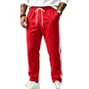 Pantalones deportivos jogger casuales para hombre, de pierna recta, holgados, de color liso y bloques de color, para otoño e invierno, transfronterizos, europeos y americanos, 2026, venta al por mayor