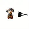 Popular Transfronterizo Acrílico Plano 2D Cachorro de Orejas Largas Decoración para Coche Clip Decorativo de Aromaterapia para Salida de Aire del Coche Adornos