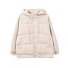 Chaqueta Cálida de Manga Acolchada con Parches para Mujer Talla Grande Invierno para Mujer Nuevo Top con Capucha 431912